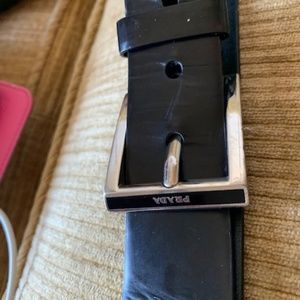 Men's Black Prada belt